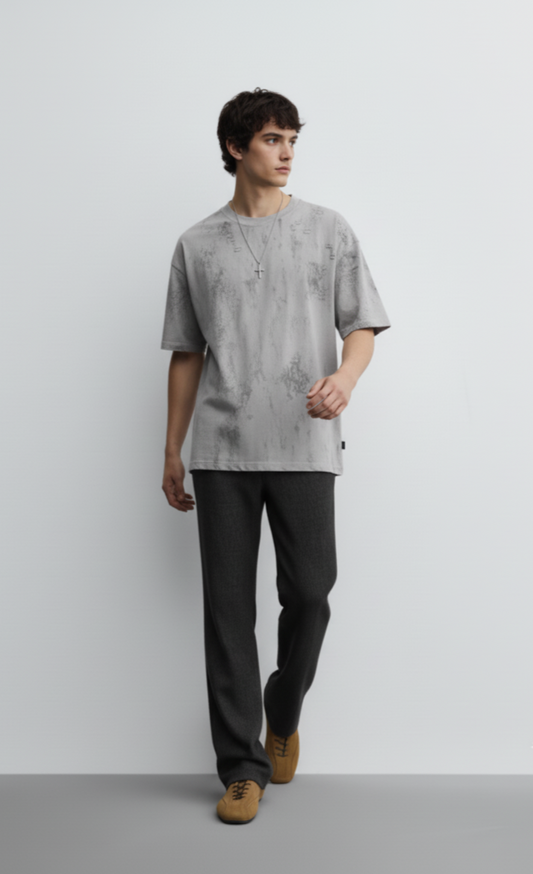 Men's Oversized Tie-Dye Short Sleeve T-Shirt