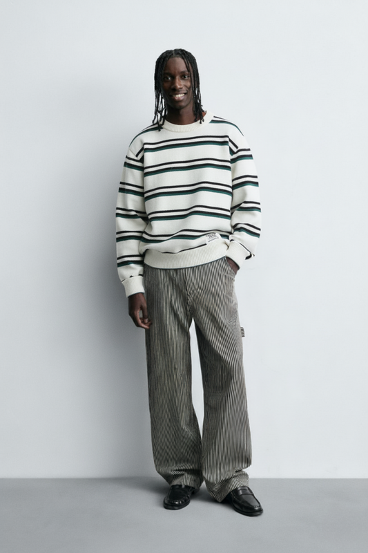 Men's Thickened American Fashion Brand Idle Style Knitwear Coat