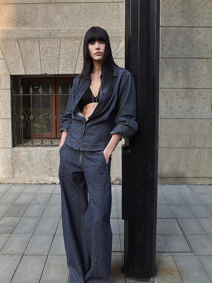 Linen Deconstructed Silhouette Old Money Style Waist Shirt Top