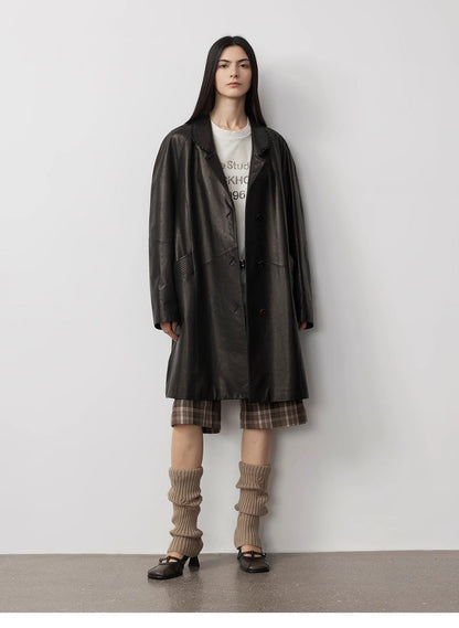 Sonorous Rose Vintage Long Trench Coat