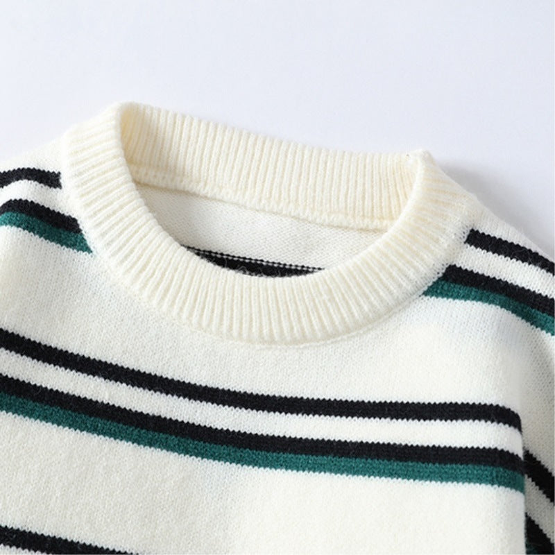 Men's Thickened American Fashion Brand Idle Style Knitwear Coat