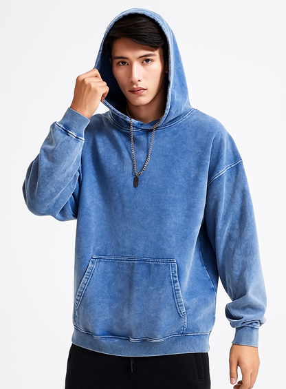 Men's Kangaroo Pocket Long Sleeve Hoodie