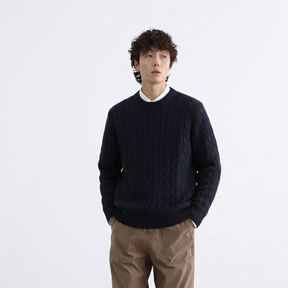 Retro Fashion And Personalized British Wild Men's Sweater