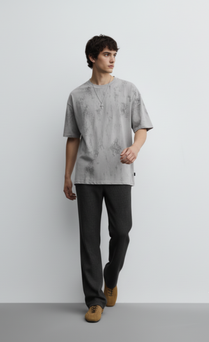 Men's Oversized Tie-Dye Short Sleeve T-Shirt