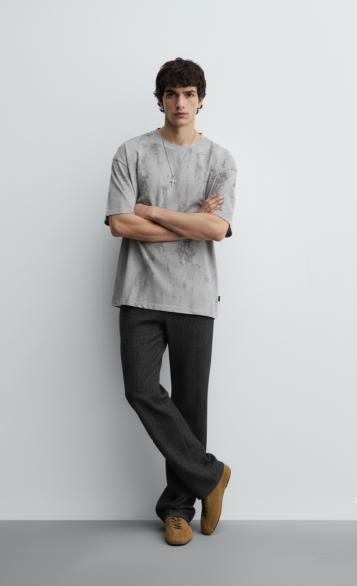 Men's Oversized Tie-Dye Short Sleeve T-Shirt