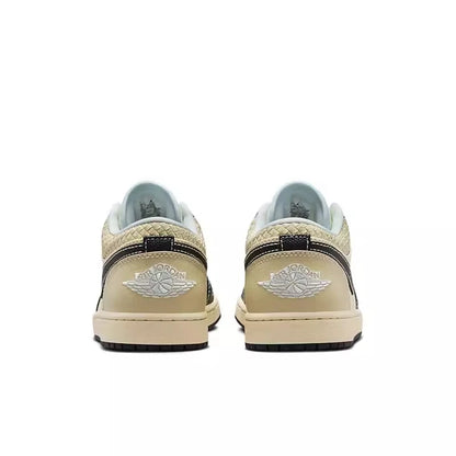 Nike Men's Air Jordan 1 Low Retro Basketball Sneakers HQ3437-101 Low-top Cushioning Lightweight Grip Retro Casual Sports Shoes