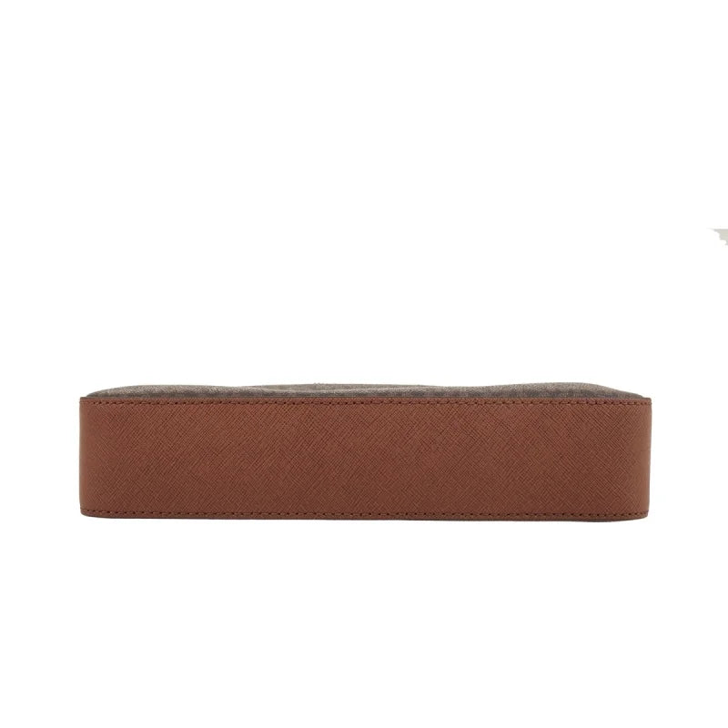 Michael Kors Ole Jet Set Item Large Women'S Pvc With Leather Single Shoulder Crossbody Bag Small Square