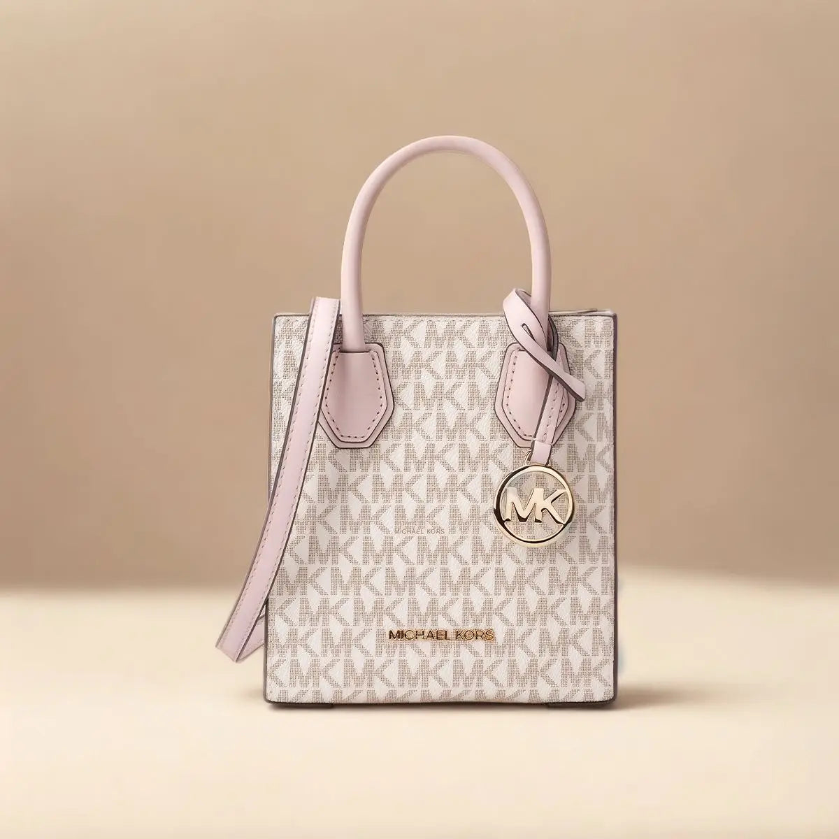 Michael Kors Mercer Ultra Small Pvc Presbyterian With Leather Women'S Hand-Held Crossbody Shopping Bag