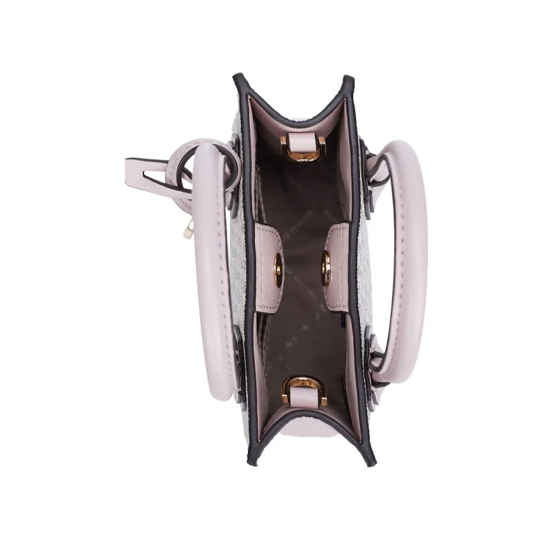 Michael Kors Mercer Ultra Small Pvc Presbyterian With Leather Women'S Hand-Held Crossbody Shopping Bag