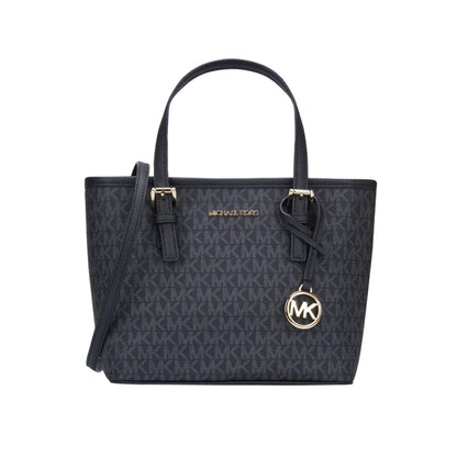 Michael Kors Ole Jet Set Travel Ultra Small Pvc Print With Leather Women'S Hand-Held Crossbody Tote Bag