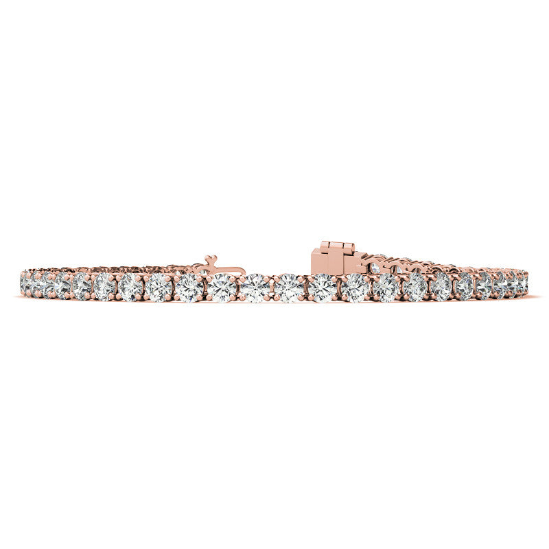 Moissanite Tennis Bracelet-3mm Stones - 14K Gold Overlay