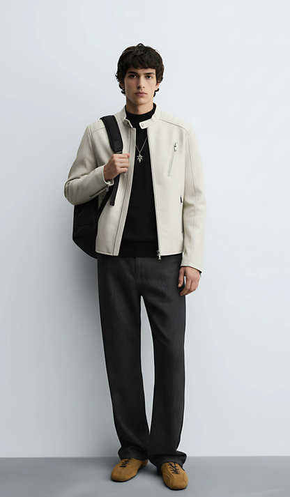 Men's Plus Size Zip Up Long Sleeve Jacket