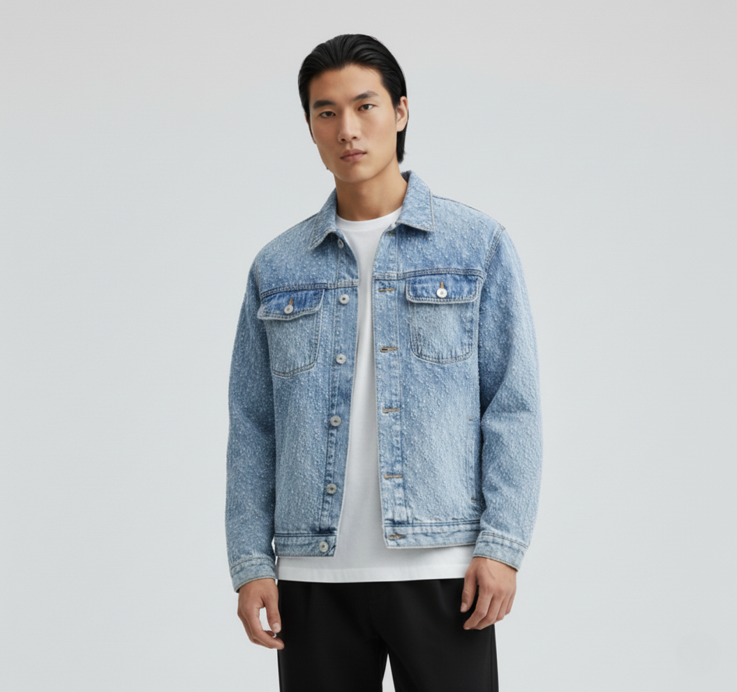 Denim Coat Youth Spring Men's Blue