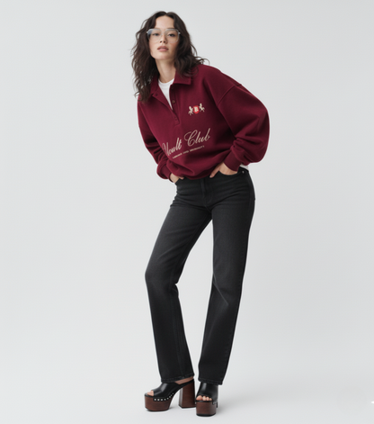 Embroidered Pullover Top